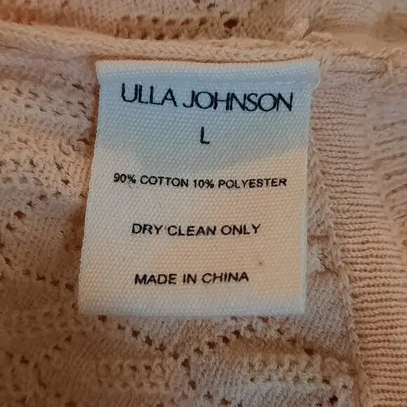 Ulla Johnson Leland Top Blouse Women's Large Cottage Fairy Puff Sleeves - Picture 12 of 16